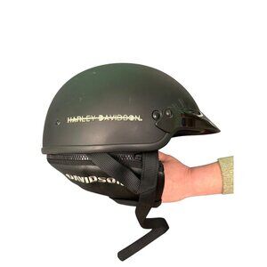 Harley-Davidson Midway DOT Certified Half Helmet Large Matte Black